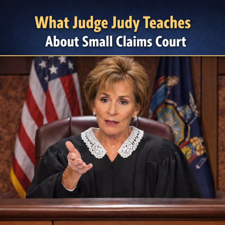 What Judge Judy Teaches About Small Claims Court